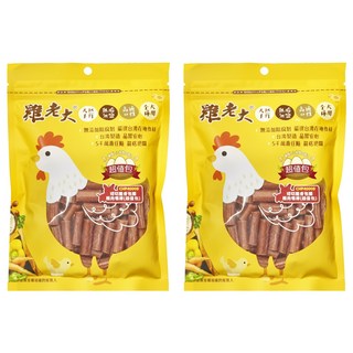 雞老大 嚼棒 犬用 短切臘香包腸雞肉 無添加防腐劑, 260g, 2包