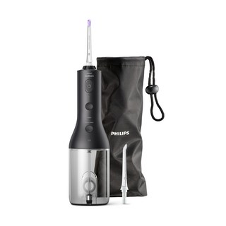 필립스 소닉케어 무선 파워플로서 3000 구강세정기, HX3826/33, 블랙