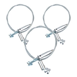 TRENY D吊圖圓輪附鋼索 丸 Set 1個, 3個