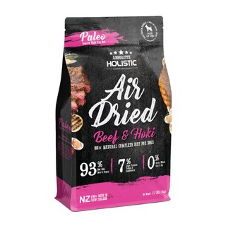 ABSOLUTE HOLISTIC 全齡犬 鮮食肉片, 放牧牛 + HOKI鱈魚 + 綠貽貝 + 牛磺酸, 1000g, 1袋