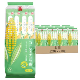 北田 玉米棒 海苔味, 12袋, 210g