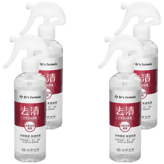 台塑生醫 Dr's Formula 衣物去漬潔淨噴霧 水性污漬專用, 255g, 4瓶
