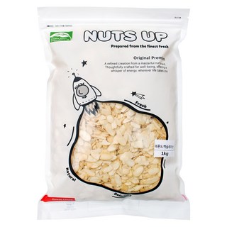 Well Nut 自然杜萊 Nuts Up 去皮杏仁片, 1kg, 1個
