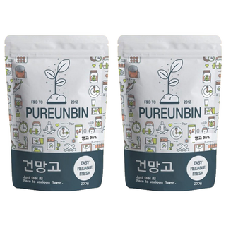 PUREUNBIN 芒果乾片, 2個, 200g