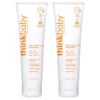 thinkbaby 純物理防曬霜 幼兒款, 89ml, 2個