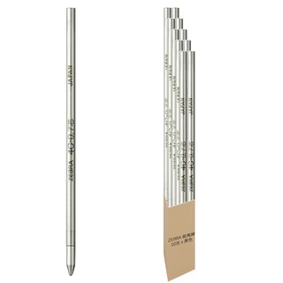 ZEBRA 斑馬牌 4C-0.7 原子筆替芯, 黑色, 1盒