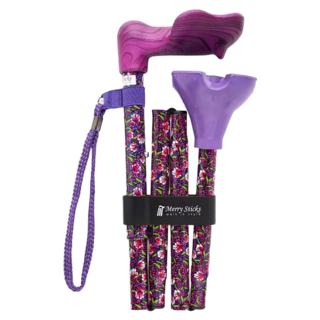 Merry Sticks 悅杖 自立式人體工學折疊手杖 右手用, 酒紅莊園, 1支