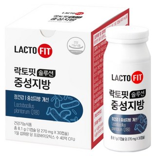 Chong Kun Dang 鍾根堂 LACTO-FIT Solution益生菌膠囊, 30顆, 1罐