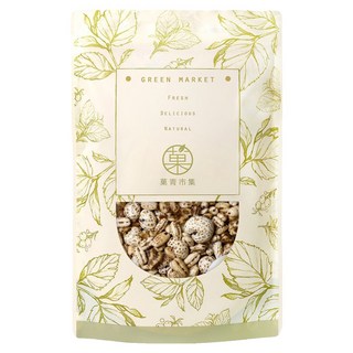 GreenMarket 菓青市集 海鹽綜合爆穀物 素食 臺灣製, 1包, 120g