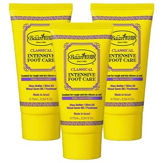 Baan 貝恩 經典足部滋潤修護霜 改善腳部肌膚龜裂 強化護理功能, 75ml, 1入, 3條