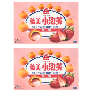 義美 小泡芙 草莓, 171g, 2盒