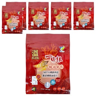 Vastdine 一條根溫感精油貼布 老薑添加 遠紅外線 MIT台灣新科技 無溶劑精油貼片, 10片, 6包