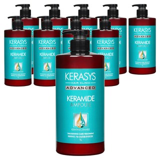 KERASYS 進階角蛋白細軟受損髮專用護髮素, 1L, 10個