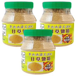 黃媽媽 甘草鹽粉 水果良伴 鹹甜滋味 台灣在地獨家調配, 250g, 3罐