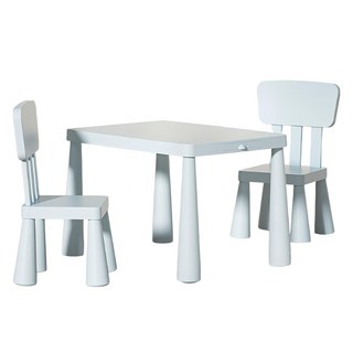 哩哩摳摳 LILIKOKO 歐風成長書桌椅 一桌兩椅 8835-2, 藍