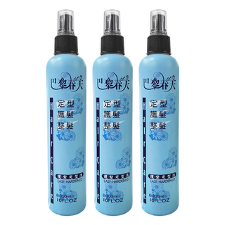 巴黎春天護髮定型液 強力定型 護髮保濕 清新香氛 持久造型, 300ml, 3瓶
