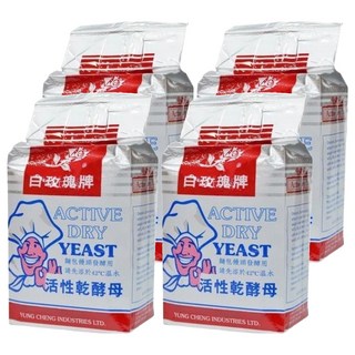白玫瑰牌 活性乾酵母，麵包饅頭發酵用, 500g, 4包