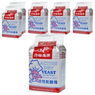 白玫瑰牌 活性乾酵母，麵包饅頭發酵用, 500g, 6包