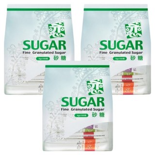 戀 長條砂糖 Fine Granulated Sugar, 400g, 3袋