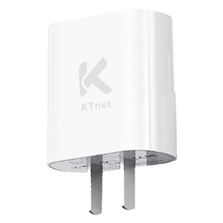 KTnet 廣鐸 UP202 雙USB 5V/2.4A充電器，台灣安規認證，國際通用電壓100~240V，PC防火材質, 白色
