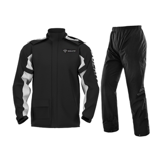 SULAITE 摩托車分體雨衣套裝, 黑色, 1組