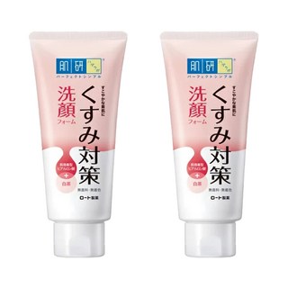 Hadalabo 肌研 暗沉對策洗顏乳, 含白茶精華，添加玻尿酸, 100g, 2條