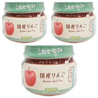 kewpie 極上嚴選日本蘋果泥 5M 70g*3罐 副食品 寶寶輔食, 蘋果