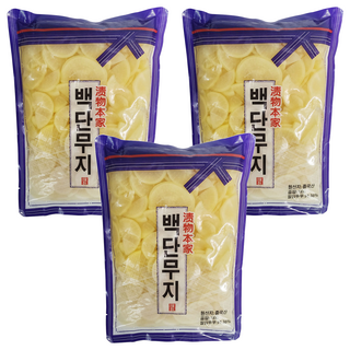 Hana Toho Food 白醃蘿蔔片, 1kg, 3個