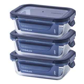 락앤락 인디고 글라스, 3개, 370ml