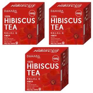 다하다 히비스커스 티백, 1.8g, 100개입, 3개