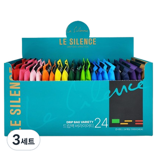 르시랑스 버라이어티 드립백커피 혼합형 12종 x 2p 세트, 10g, 24개입, 3세트
