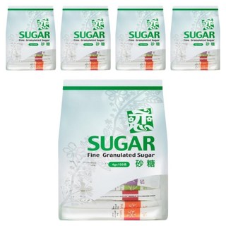 戀 長條砂糖, Fine Granulated Sugar, 4g*100入, 400g, 5袋