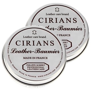 CIRIANS 皮革塗層蠟 保養營養保護霜, 25g, 2個