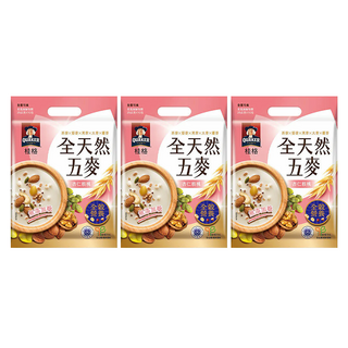 QUAKER 桂格 全天然五麥 杏仁核桃, 250g, 3袋