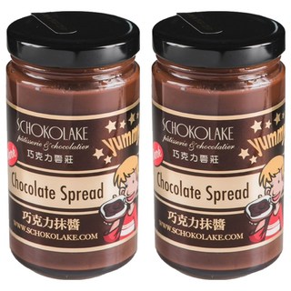 SCHOKOLAKE 巧克力雲莊 特調巧克力榛果醬 濃郁不膩口, 250g, 2罐