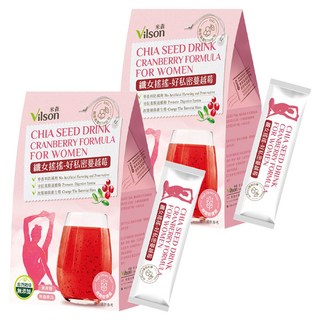 Vilson 米森 纖女搖搖系列 好私密蔓越莓 8包x2盒 (共16包) 女性私密保養 膳食纖維, 64g, 2盒
