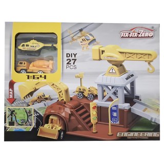 SIX-SIX-ZERO 道路場景系列 工程建設 Set DIY 27PCS, 1盒