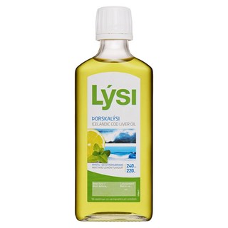 LYSI 黃金鱈魚肝油 薄荷檸檬口味, 240ml, 1瓶