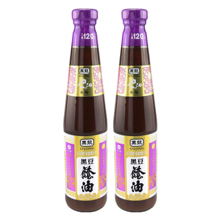 黑龍 冬梅黑豆油膏 100%純黑豆日曝120天精釀 不含防腐劑味精, 400ml, 2瓶