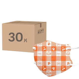 順易利 幼童立體醫用口罩 11.2 x 9cm, 野餐格子, 30片, 1盒