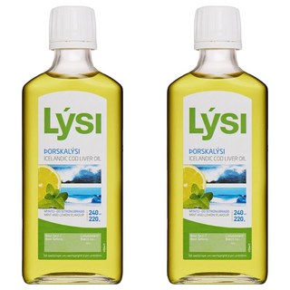LYSI 黃金鱈魚肝油, 240ml, 2瓶