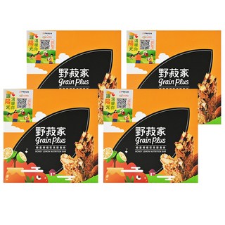 grain plus 野菽家 蜂蜜檸檬堅果營養棒 獨立包裝方便攜帶, 210g, 4盒
