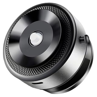 ANTIAN 車載手機支架 真空吸附磁吸 360°旋轉 Magsafe 車用導航 旅行追劇 ABS塑膠 銀色, 1個