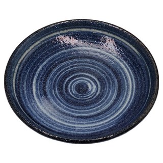 佐和陶瓷 刷毛珍味碟 陶瓷材質 容量50mL 適用溫度-30°C~100°C, 藍釉, 1個