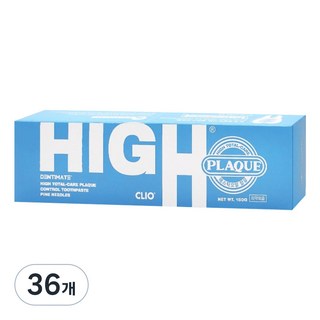 크리오 덴티메이트 하이토탈케어 플라그컨트롤 치약, 150g, 36개