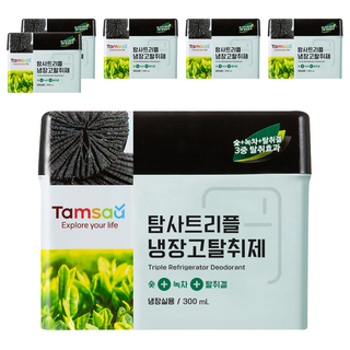 Tamsaa 冰箱用竹炭去味劑, 6個, 300ml