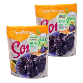 Seeberger 喜德堡 天然去籽軟黑棗, 德國原裝進口, 200g, 2包