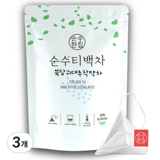 순수한집 쑥 당귀 대추 작약차 티백, 1.5g, 10개입, 3개