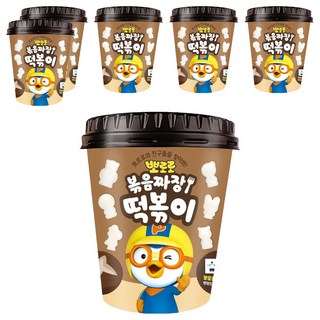 어니스트에프엔비 뽀로로 볶음 짜장 떡볶이, 110g, 6개