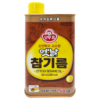 OTTOGI 不倒翁 Yetnal 傳統芝麻油, 450ml 按壓式, 1瓶